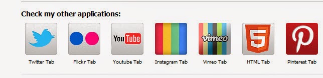 Buttons include social networking sites within the Facebook page Buttons include social networking sites within the Facebook page
