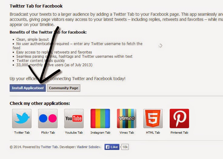 Buttons include social networking sites within the Facebook page Buttons include social networking sites within the Facebook page
