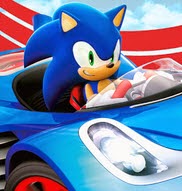 لعبة السباق مع سونيك  لعبة السباق مع سونيك