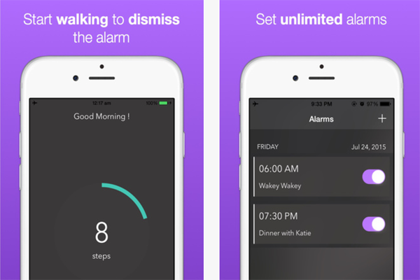 تطبيق منبه يقوم باجبارك على المشي في ارجاء الغرفة لكي يتوقف قم بتجربته للاستيقاظ من النوم