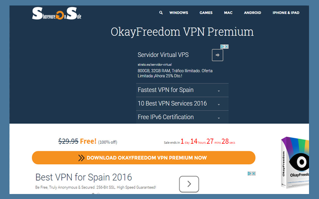 سارع للحصول على سريال لتفعيل برنامج OkayFreedom VPN المشهور الذي يمنحك vpn سريع لحاسوبك وهاتفك وأنظمة أخرى
