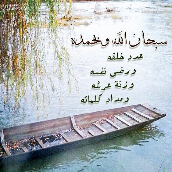 سبحان الله وبحمده عدد خلقه ورضى نفسه وزينة عرشه ومداد كلماته سبحان الله وبحمده عدد خلقه ورضى نفسه وزينة عرشه ومداد كلماته