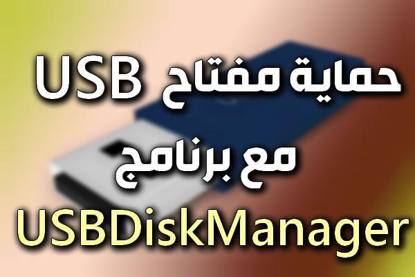 حماية الفلاشة من الفايروسات وجعلها للقراءة فقط مع برنامج USBDiskManager