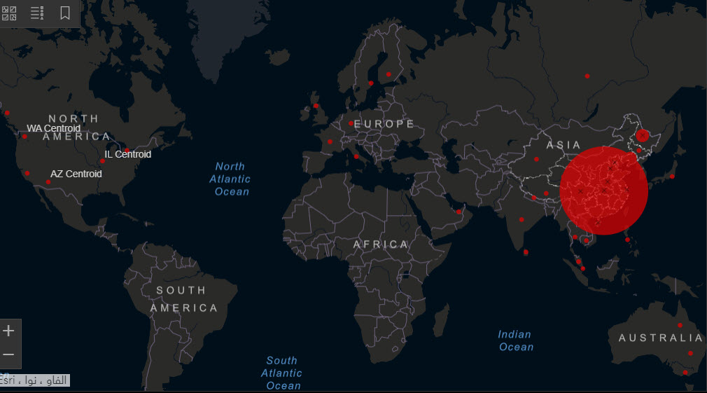 فيسروس كورونا الاصابات بالدول العالم فيسروس كورونا الاصابات بالدول العالم